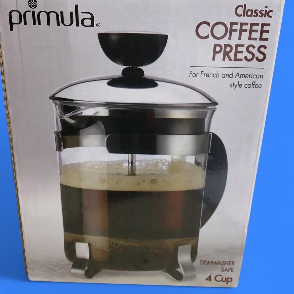 Primula 4 Cup Classic French Press Coffee Maker Brand New In Box